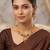 Indian bollywood gold plated kundan choker bridal necklace earrings jewelry set