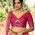 pink sequins chinon wedding lehenga set choli with dupatta with dupatta
