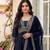 Printed Vichitra Silk Flared Kurta Palazzo and Dupatta Set