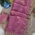 Pink Color beads and Hand Work Sartin Saree