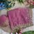 Pink Color beads and Hand Work Sartin Saree