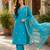  Women Gorgeous Viscose Embroidered Straight Kurta, Pant and Dupatta Set