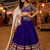 Purple Gamthi Mirror Work Lehenga Choli with Dupatta