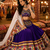 Purple Gamthi Mirror Work Lehenga Choli with Dupatta