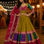 Green Navratri Cotton Lehenga Choli with Georgette Dupatta