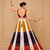 Multicolor Mirror Work Rayon Navratri Lehenga Choli