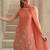 Embroidered French Crepe Straight Kurta Sharara and Dupatta Set