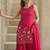 Embroidered French Crepe Straight Kurta Sharara and Dupatta Set