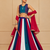 Blue Cotton Navratri Lehenga Choli with Nazmin Dupatta