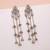 Gold color long kashmiri earrings royal ethnic style