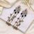 Black color long kashmiri earrings traditional jewelry design