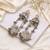 Parrot green color long kashmiri earrings festive ethnic design