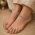 Silver color oxidised anklet traditional ethnic design