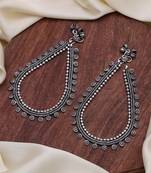 Silver color oxidised anklet traditional jewelry style
