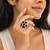 Black color american diamond ring modern fashion design