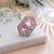 Pink color american diamond ring designer jewelry style