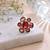 Pink color american diamond ring sparkling designer style