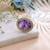 Purple color american diamond ring designer jewelry style