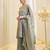 Embroidered Silk Flared Kurta Palazzo and Dupatta Set