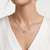 925 Sterling Silver Rhodium Plated Evil Eye Pendant Necklace Set  for Women 