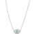 925 Sterling Silver Rhodium Plated Evil Eye Pendant Necklace Set  for Women 