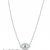 925 Sterling Silver Rhodium Plated Evil Eye Pendant Necklace Set  for Women 