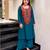 Embroidered French Crepe Straight Kurta Palazzo Set