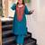 Embroidered French Crepe Straight Kurta Palazzo Set