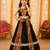 Black rayon & roman silk mirrorless chaniya choli for navratri festival