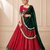 Red Bandhej Foil Print Georgette Navratri Lehenga Choli