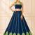 Blue Rayon Gamthi Work Navratri Lehenga Choli