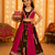 Pink rayon & roman silk mirrorless chaniya choli for navratri festival