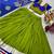 Paroot Green Pure Cotton Navratri Lehenga Choli