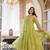 Embroidered Chanderi Silk Flared Anarkali Pant and Dupatta Set