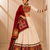 Cream Vanilla Gamthi Mirror Work Rayon Lehenga Choli