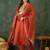 Women's Gorgeous Embroidery Work Silk Fabric Straight Kurta Pant and Dupatta Set