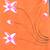 orange printed cotton blend soft saree