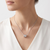 925 Sterling Silver Rhodium Plated Baguette CZ Barrel Pendant Necklace  Set for Women