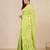 green printed cotton blend soft saree