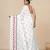 white ethnic motifs cotton blend soft saree