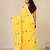 yellow ethnic motifs cotton blend soft saree