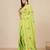 green ethnic motifs cotton blend soft saree