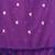 purple heart motifs cotton blend soft saree