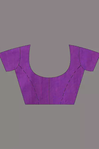 purple heart motifs cotton blend soft saree