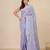 violet heart motifs cotton blend soft saree
