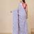 violet heart motifs cotton blend soft saree