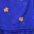 blue leaf motifs cotton blend soft saree