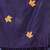 Violet leaf motifs cotton blend soft saree
