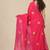 pink leaf motifs cotton blend soft saree