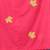 pink leaf motifs cotton blend soft saree
